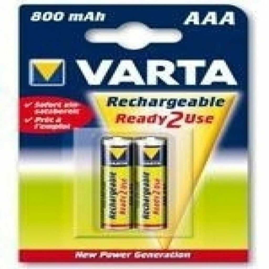Επαναφορτιζόμενες Μπαταρίες Varta AAA 800MAH  2UD 1