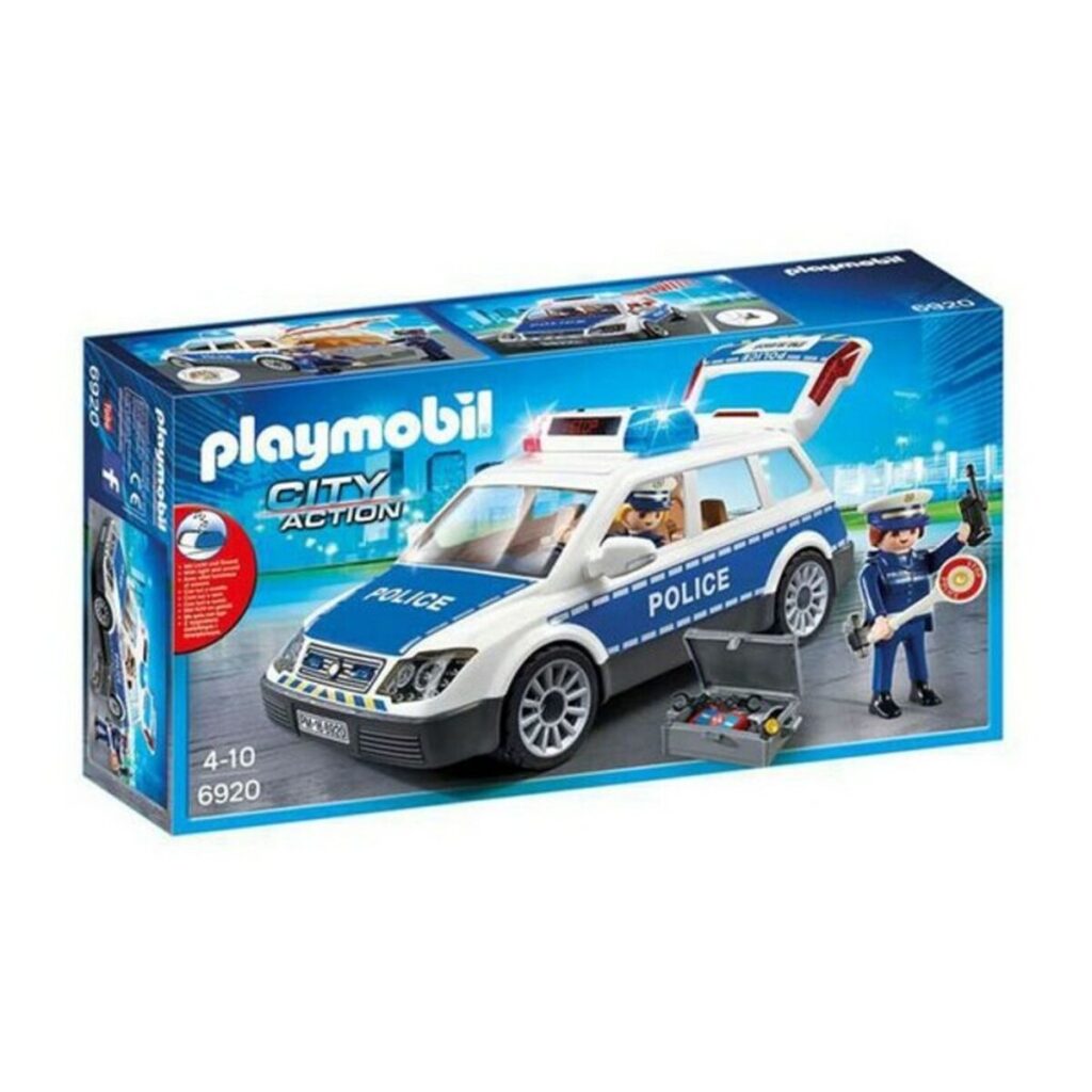 Aυτοκίνητο με Φως και Ήχο City Action Police Playmobil Squad Car with Lights and Sound
