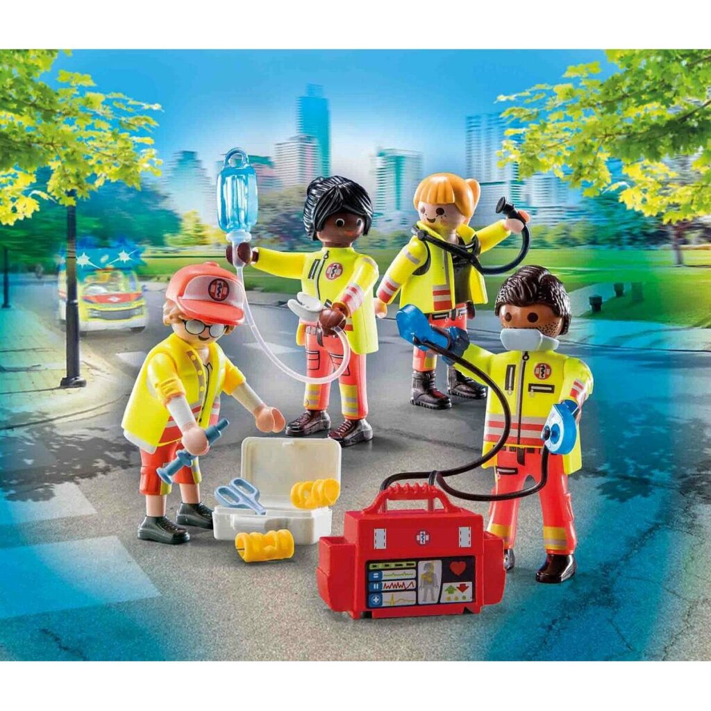 Playset Playmobil 71244 City Life Rescue Team 25 Τεμάχια