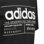 Παιδικό Μπλούζα με Κοντό Μανίκι Adidas Brilliant Basics Μαύρο