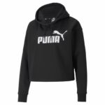 Γυναικείο Φούτερ με Κουκούλα Puma Essentials Cropped Logo Μαύρο