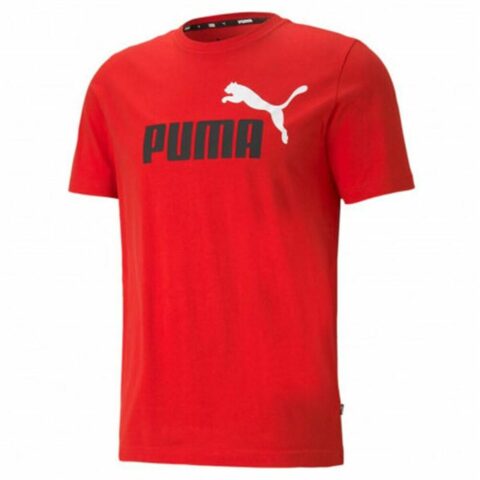 Ανδρική Μπλούζα με Κοντό Μανίκι Puma Essentials+ Κόκκινο