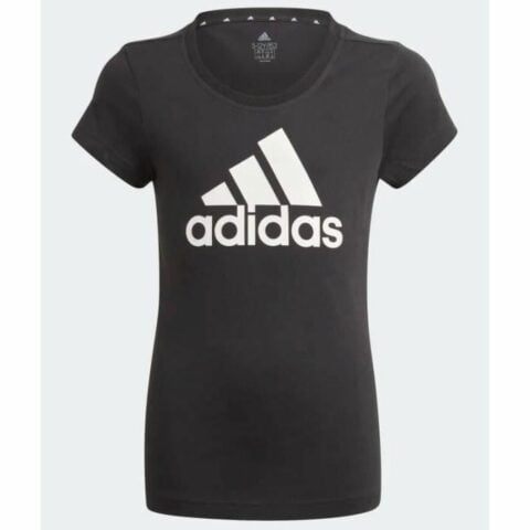 Παιδικό Μπλούζα με Κοντό Μανίκι Adidas GN4069 Μαύρο Μαύρο/Λευκό