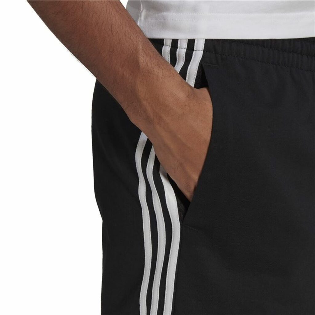 Ανδρικά Αθλητικά Σορτς Adidas Essentials 3 Stripes Aeroready Μαύρο