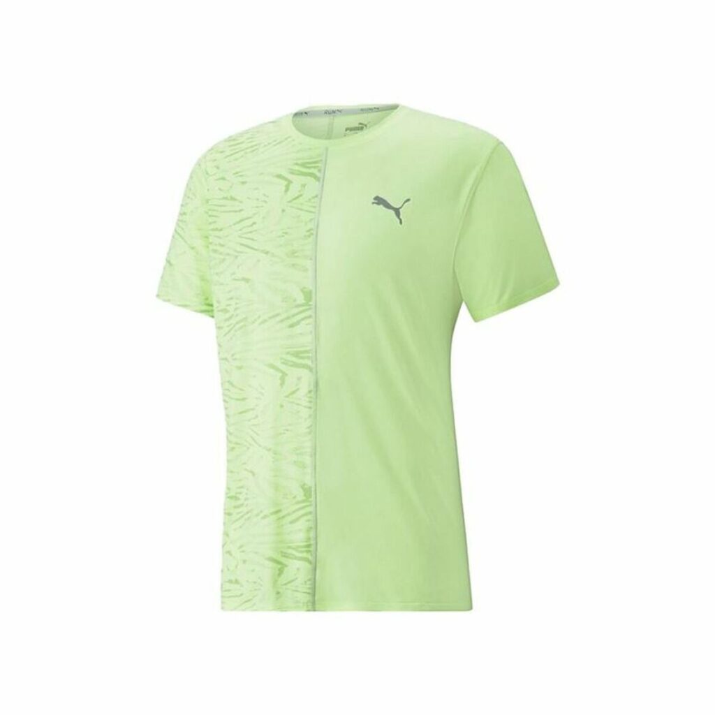 Kοντομάνικο Aθλητικό Mπλουζάκι Puma Run Graphic Πράσινο λιμόνι
