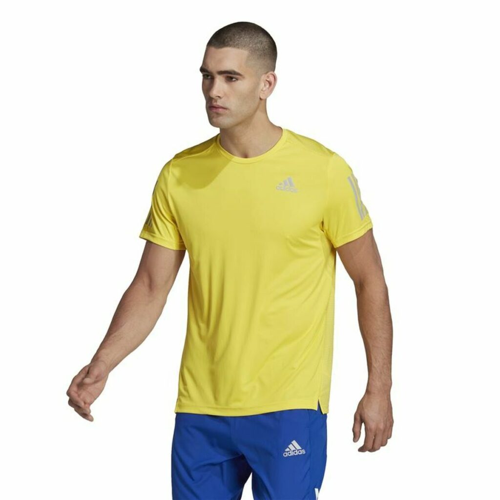 Ανδρική Μπλούζα με Κοντό Μανίκι Adidas  Graphic Tee Shocking Κίτρινο