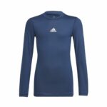 Κοντομάνικη Μπλούζα Ποδοσφαίρου για Παιδιά Adidas Techfit  Μπλε