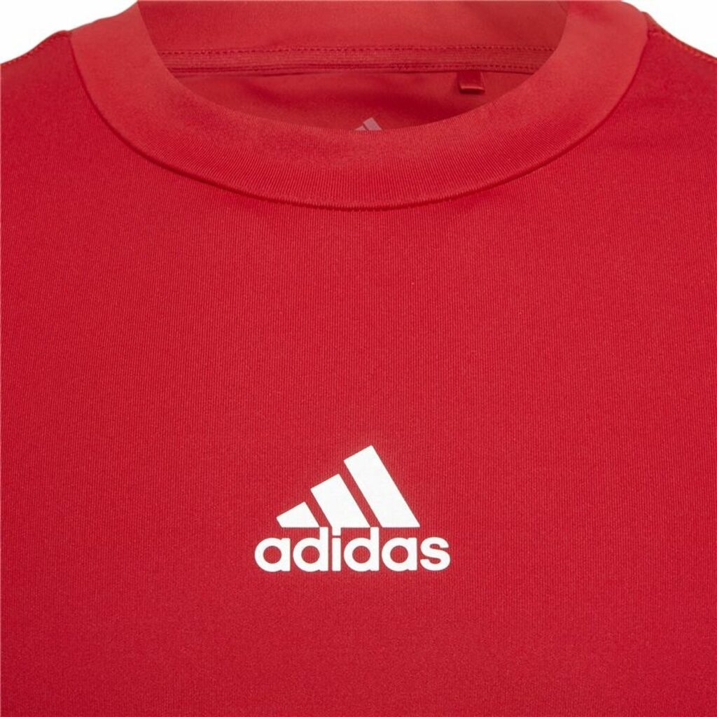 Κοντομάνικη Μπλούζα Ποδοσφαίρου για Παιδιά Adidas Techfit Top Κόκκινο