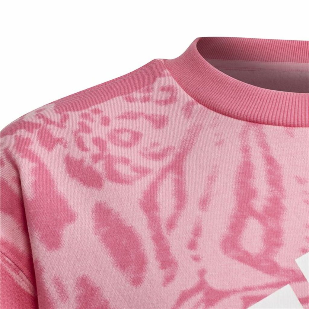 Φούτερ Χωρίς Κουκούλα για Κοριτσάκι Adidas Future Icons Hybrid Animal Ροζ