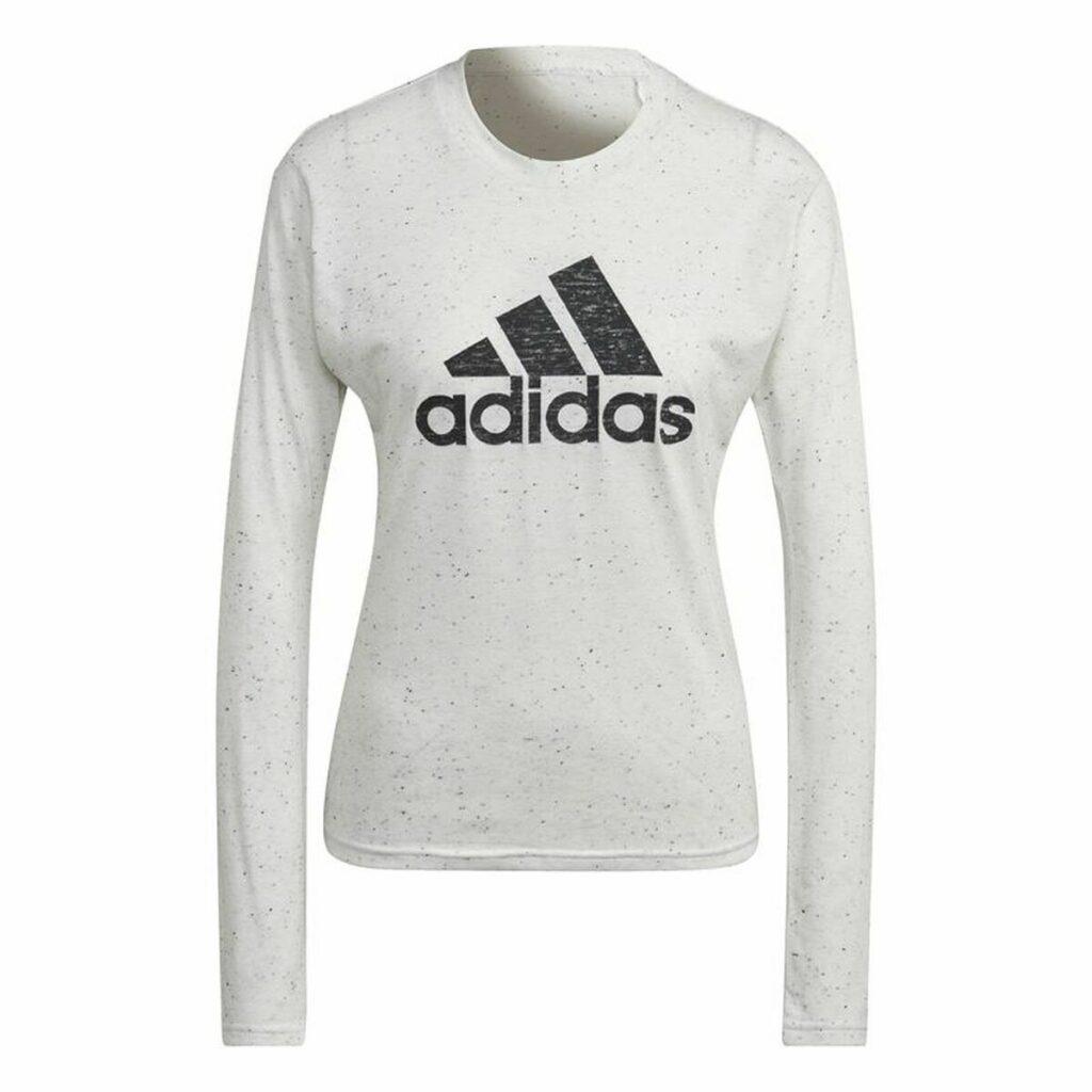 Γυναικεία Mπλούζα με Mακρύ Mανίκι Adidas Future Icons Winners 3 Λευκό