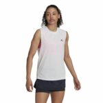 Αμάνικο Γυναικείο Mπλουζάκι Adidas Muscle Run Icons Λευκό