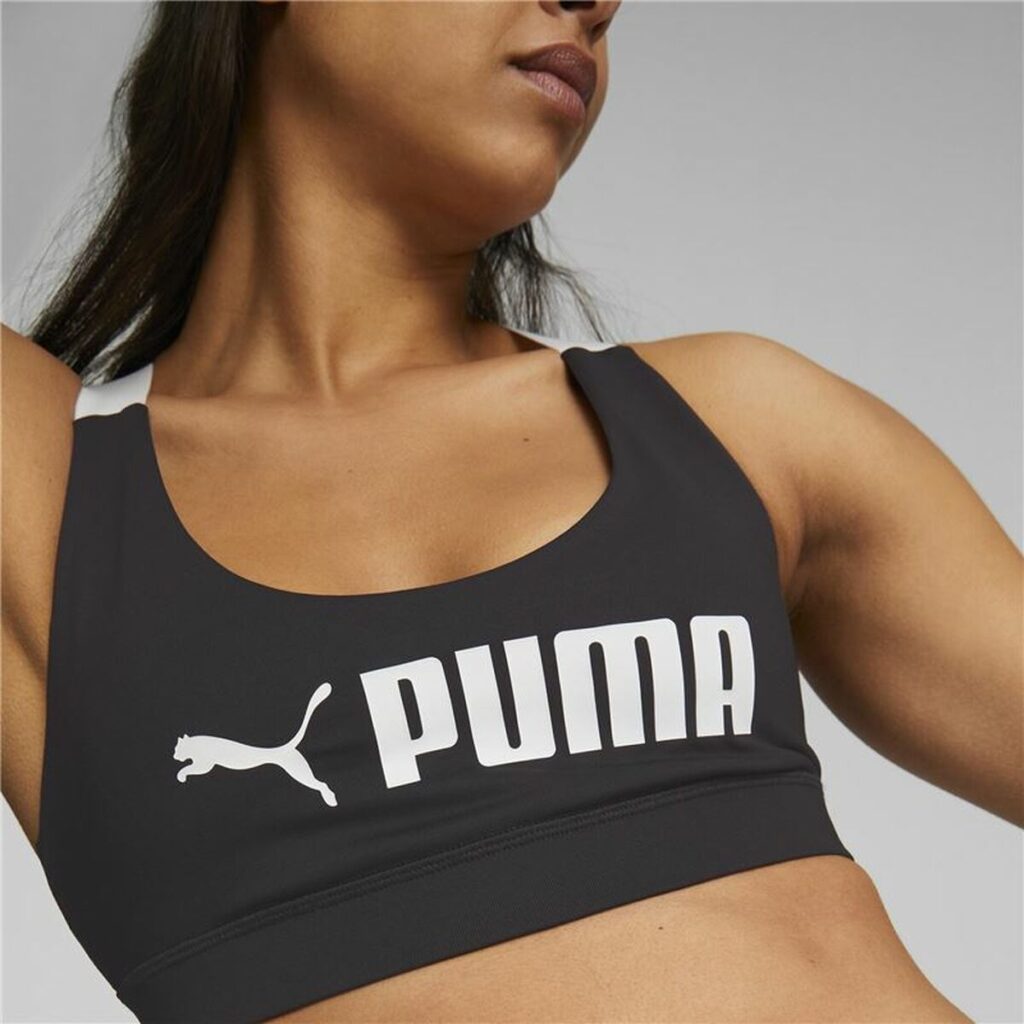 Αθλητικό σουτιέν Puma Μαύρο Λευκό Πολύχρωμο