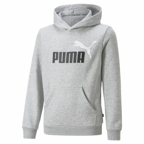 Παιδικό Μπλουζάκι Puma Ess+ 2 Col Big Logo Ανοιχτό Γκρι