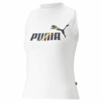 Αμάνικο Γυναικείο Mπλουζάκι Puma Ess+ Love Is Love Sl Λευκό