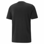 Ανδρική Μπλούζα με Κοντό Μανίκι Puma Essentials + 2 Col Logo Μαύρο