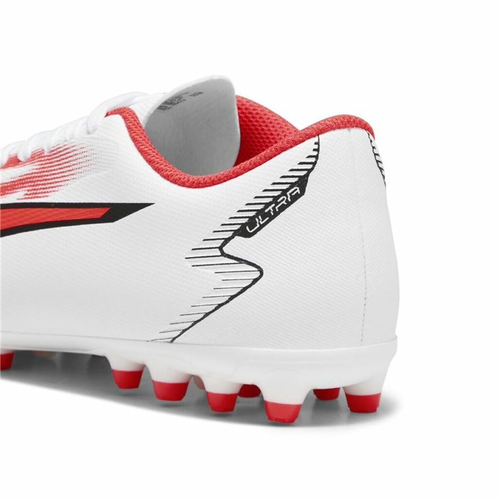 Παιδικές Μπότες Ποδοσφαίρου Puma Ultra Play MG Λευκό Κόκκινο