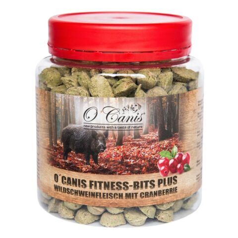 Σνακ για τον Σκύλο O'canis Fitnes Bits plus Βακκίνια Πατάτες Aγριογουρουνο Αχλάδι 300 g