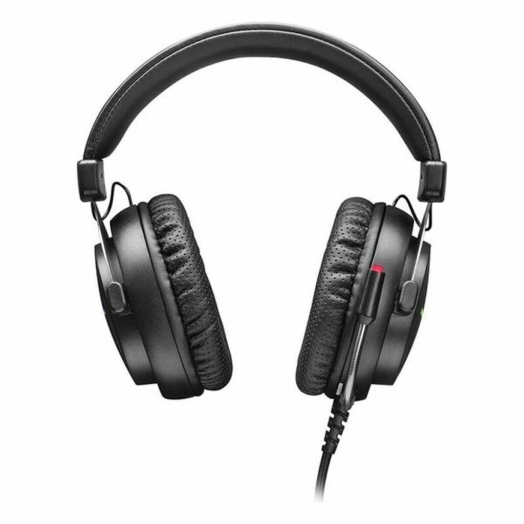 Ακουστικά με Μικρόφωνο για Gaming Mars Gaming MH4X LED (2 m) Μαύρο