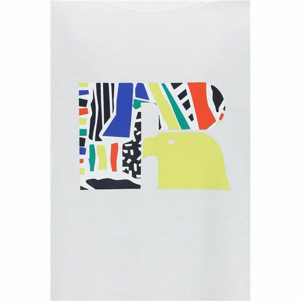 Ανδρική Μπλούζα με Κοντό Μανίκι Russell Athletic Emt E36211 Λευκό