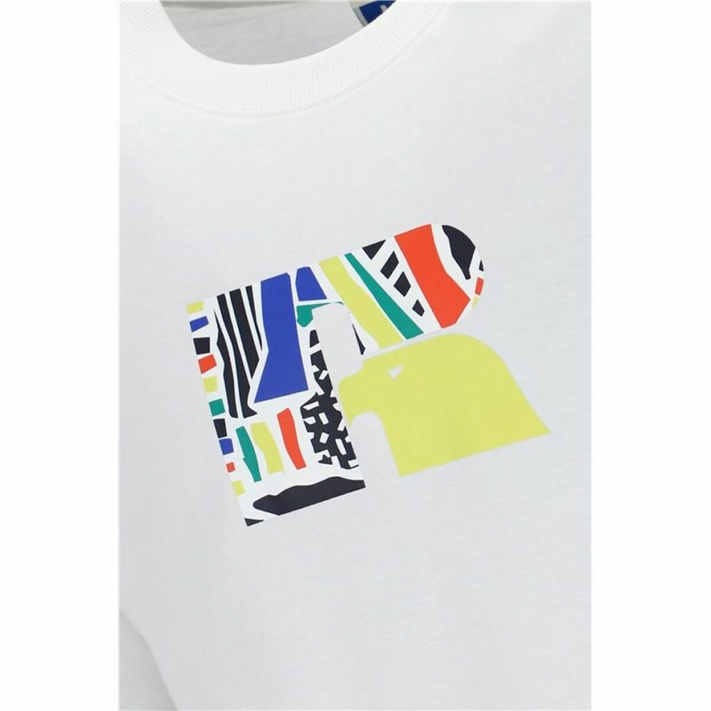 Ανδρική Μπλούζα με Κοντό Μανίκι Russell Athletic Emt E36211 Λευκό