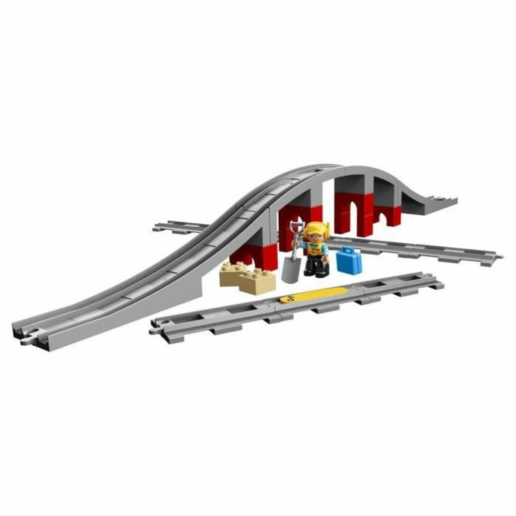 Playset Οχημάτων   Lego DUPLO 10872 Train rails and bridge         26 Τεμάχια