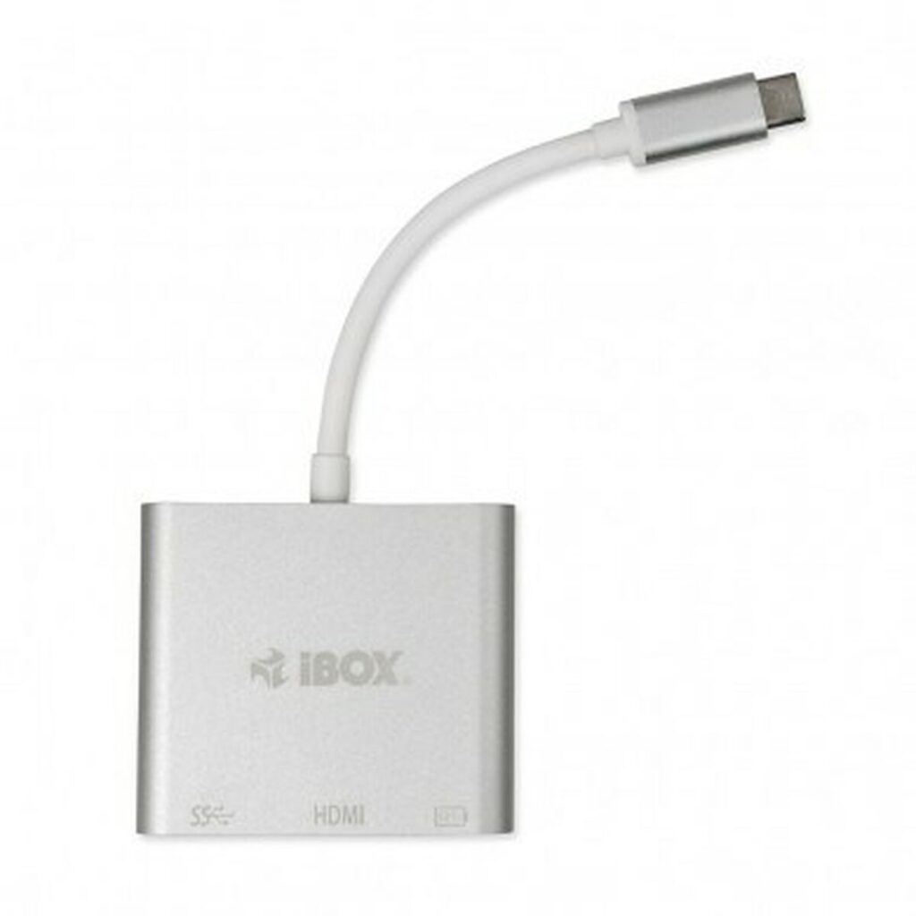 USB Hub Ibox IUH3CFT1 Λευκό Ασημί