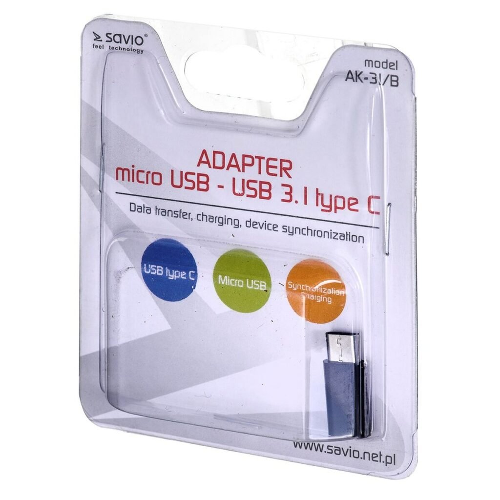 Αντάπτορας Micro USB σε USB-C Savio AK-31 / B