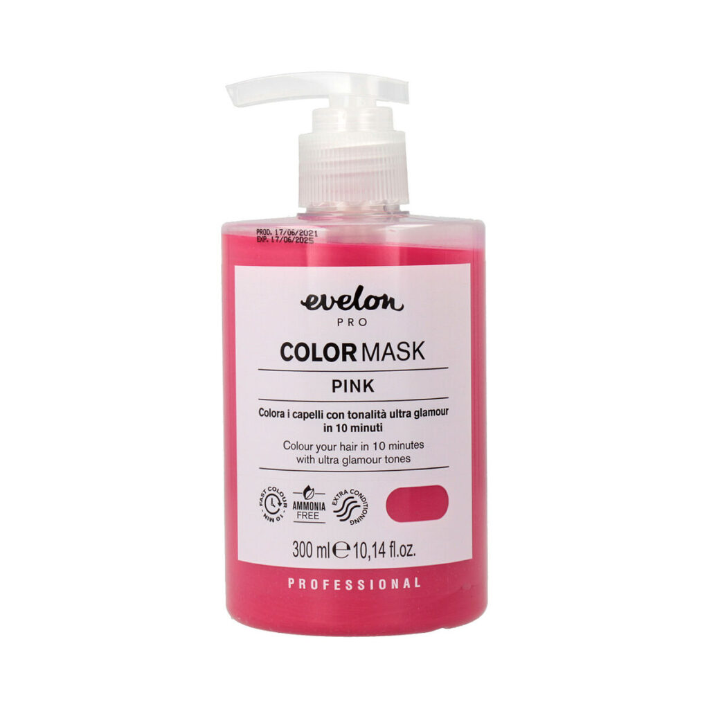Μάσκα Mαλλιών Evelon Pro Pro Color Ροζ Χωρίς αμμωνία (300 ml)
