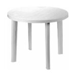 Βοηθητικό Τραπέζι IPAE Progarden 08330115 Λευκό Ρητίνη (90 x 90 x 72 cm)