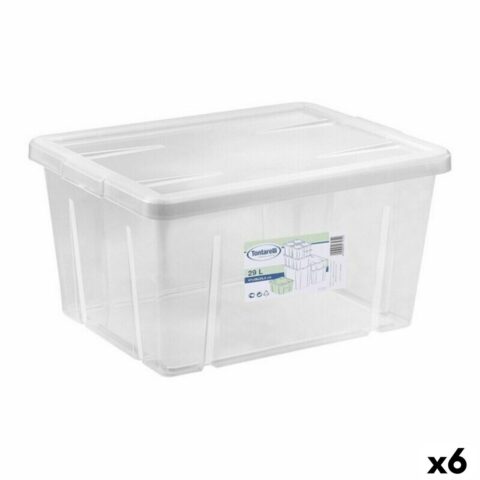 Κουτί αποθήκευσης με Καπάκι Tontarelli Linea box 29 L 47 x 36 x 24