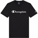 Ανδρική Μπλούζα με Κοντό Μανίκι Champion Crewneck Μαύρο