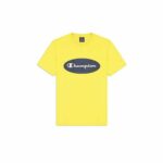Ανδρική Μπλούζα με Κοντό Μανίκι Champion Crewneck Κίτρινο