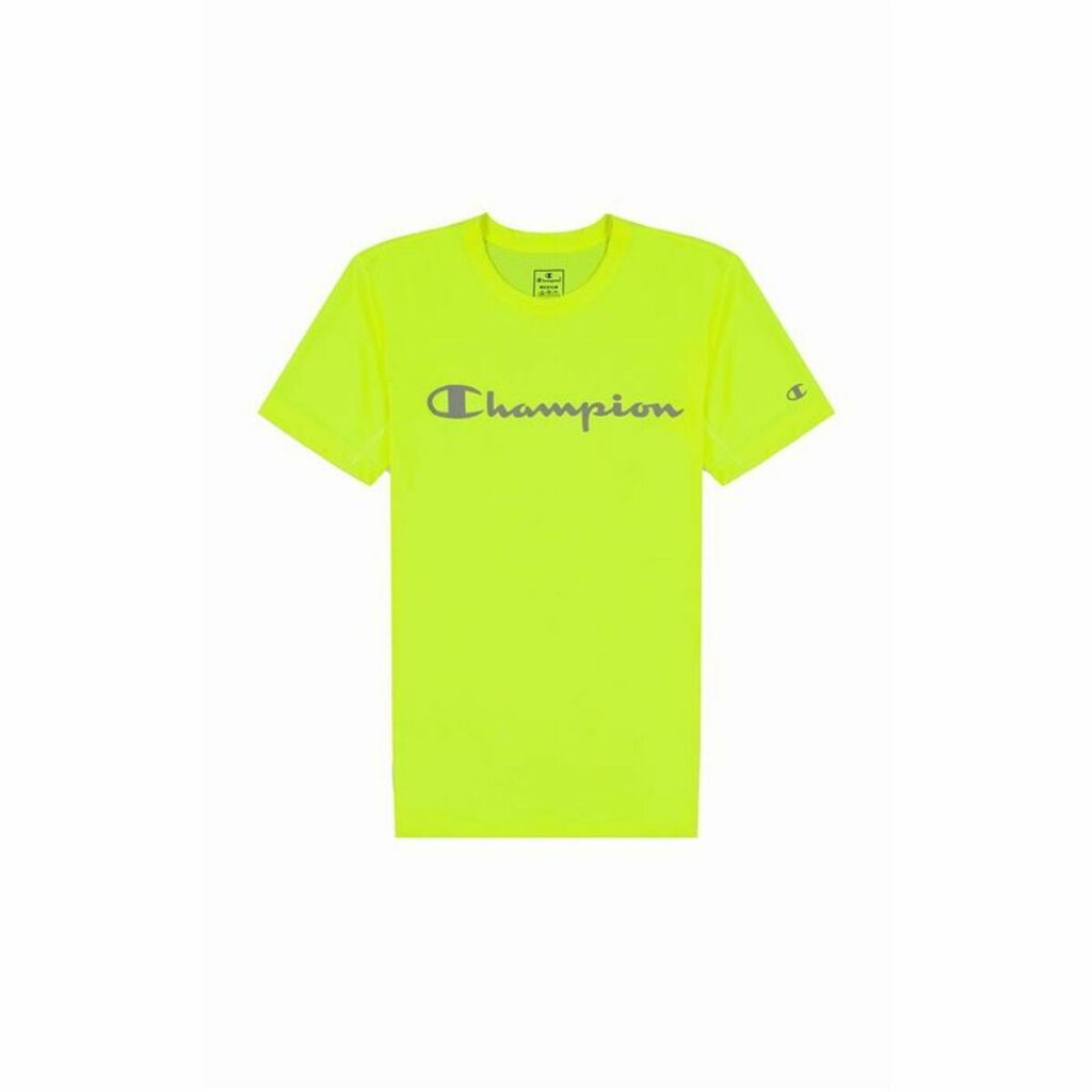 Ανδρική Μπλούζα με Κοντό Μανίκι Champion Crewneck Πράσινο λιμόνι