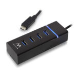 Hub USB 4 Θύρες Ewent EW1137 USB 3.1 Μαύρο