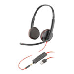 Ακουστικά με Μικρόφωνο Poly Blackwire 3200 Μαύρο