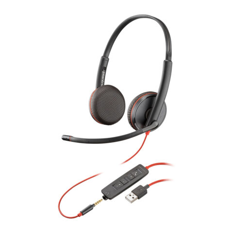 Ακουστικά με Μικρόφωνο Poly Blackwire 3200 Μαύρο