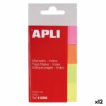 Σελιδοδείκτες Apli Πολύχρωμο 160 Φύλλα 50 x 20 mm (12 Μονάδες)