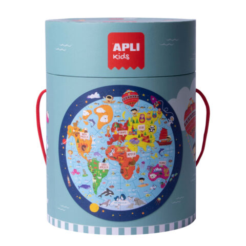 Παζλ Apli World Map Κυκλικό 48 Τεμάχια 50 cm