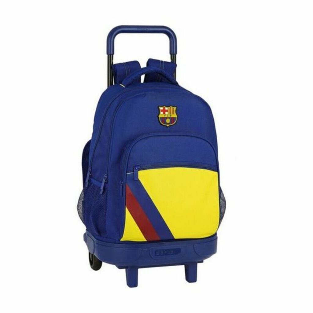 Σχολική Τσάντα με Ρόδες Compact F.C. Barcelona 612025918 Μπλε (33 x 45 x 22 cm)
