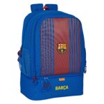 Αθλητική Τσάντα με Θήκη για τα Παπούτσια F.C. Barcelona M825 Μπορντό Ναυτικό Μπλε