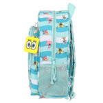 Σχολική Τσάντα 3D Spongebob Stay positive Μπλε Λευκό 26 x 34 x 11 cm