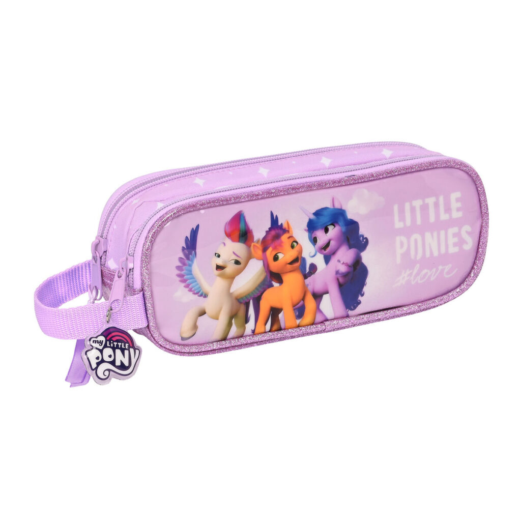 Διπλή Κασετίνα My Little Pony Λιλά (21 x 8 x 6 cm)