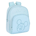 Σχολική Τσάντα Mickey Mouse Clubhouse Baby Ανοιχτό Μπλε (28 x 34 x 10 cm)