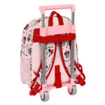 Σχολική Τσάντα με Ρόδες Minnie Mouse Me time Ροζ (28 x 34 x 10 cm)