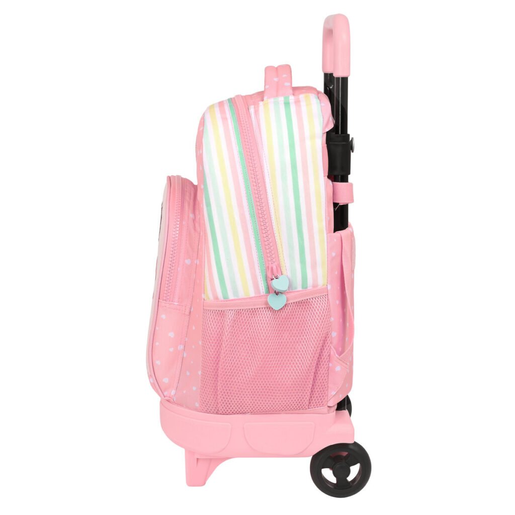 Σχολική Τσάντα με Ρόδες BlackFit8 Globitos 33 x 45 x 22 cm Ροζ