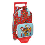 Σχολική Τσάντα με Ρόδες The Paw Patrol Funday Κόκκινο Ανοιχτό Μπλε (20 x 28 x 8 cm)