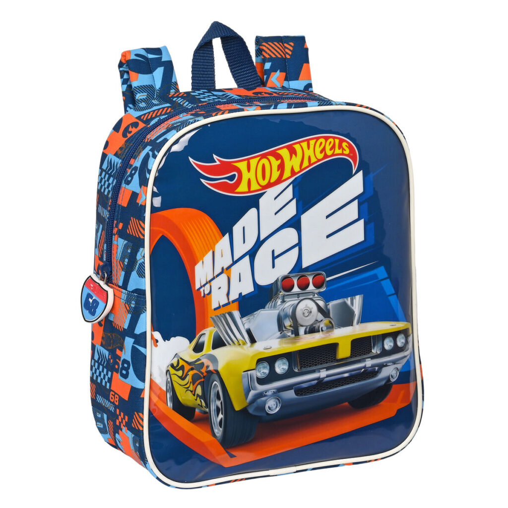 Παιδική Τσάντα Hot Wheels Speed club Πορτοκαλί Ναυτικό Μπλε (22 x 27 x 10 cm)