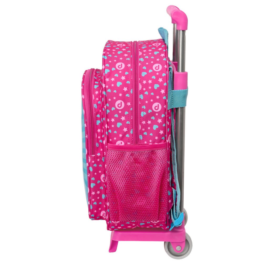 Σχολική Τσάντα με Ρόδες Pinypon Μπλε Ροζ 26 x 34 x 11 cm