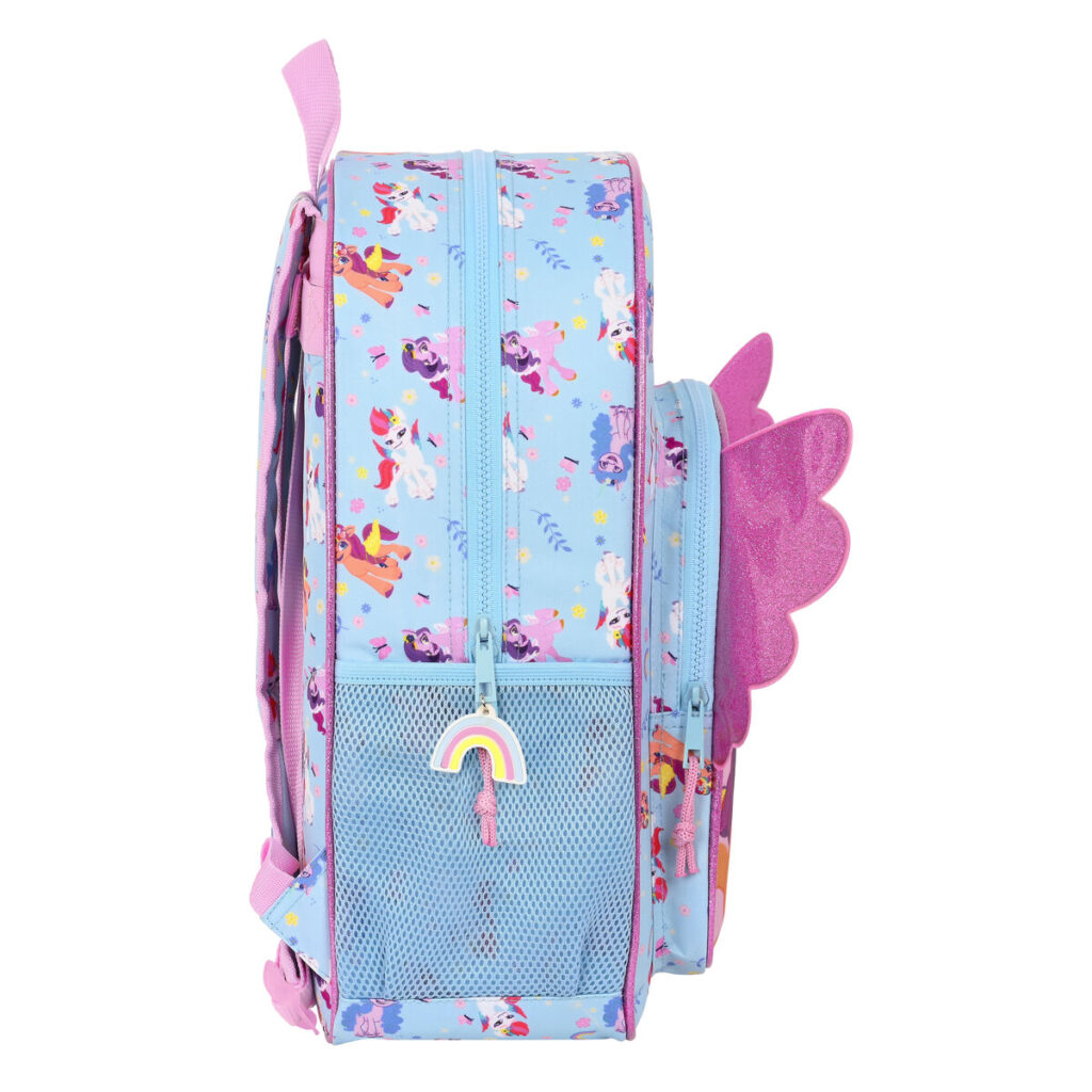 Σχολική Τσάντα My Little Pony Wild & free Μπλε Ροζ 33 x 42 x 14 cm