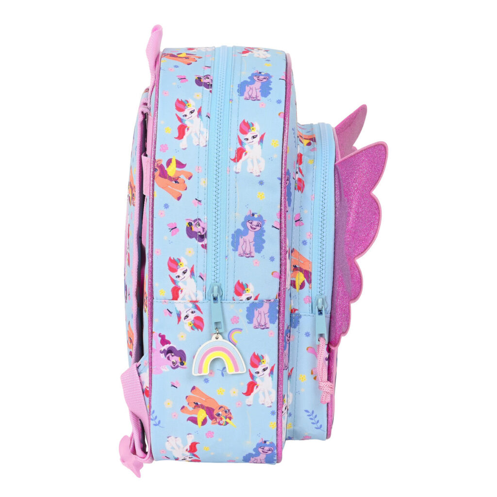 Σχολική Τσάντα My Little Pony Wild & free 26 x 34 x 11 cm Μπλε Ροζ